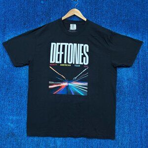 Deftones “North American Tour 2025” Nu Metal Band Graphic T-Shirt Size XL